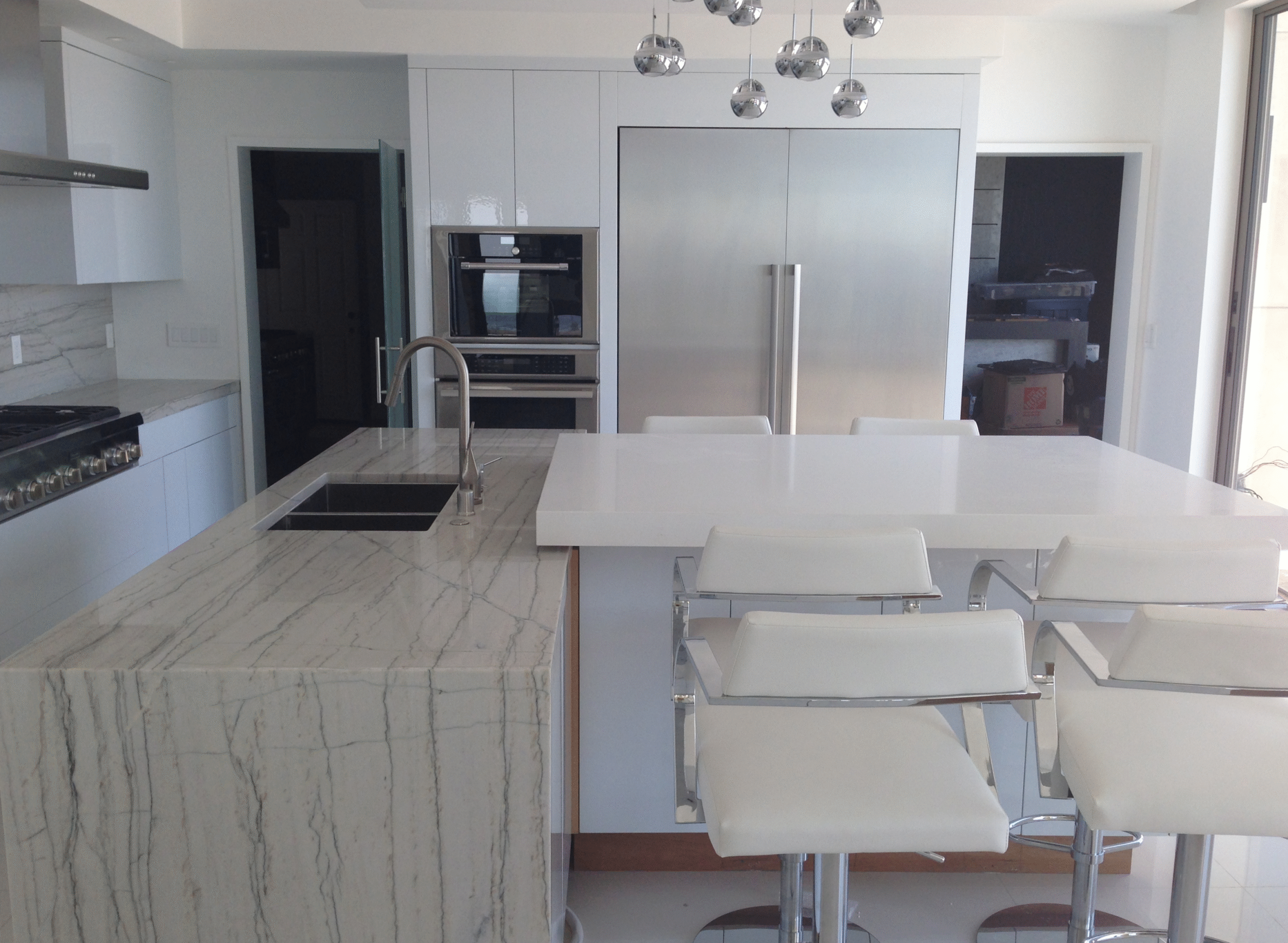 Parnia Enterprise White Kitchen Remodel