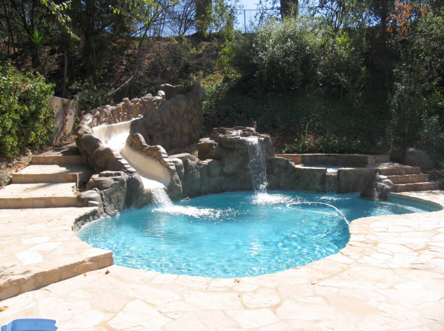 Parnia Enterprise Home Pool & Slide Build
